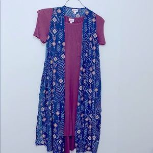 LuLaRoe Carly dress with LuLaRoe Joy